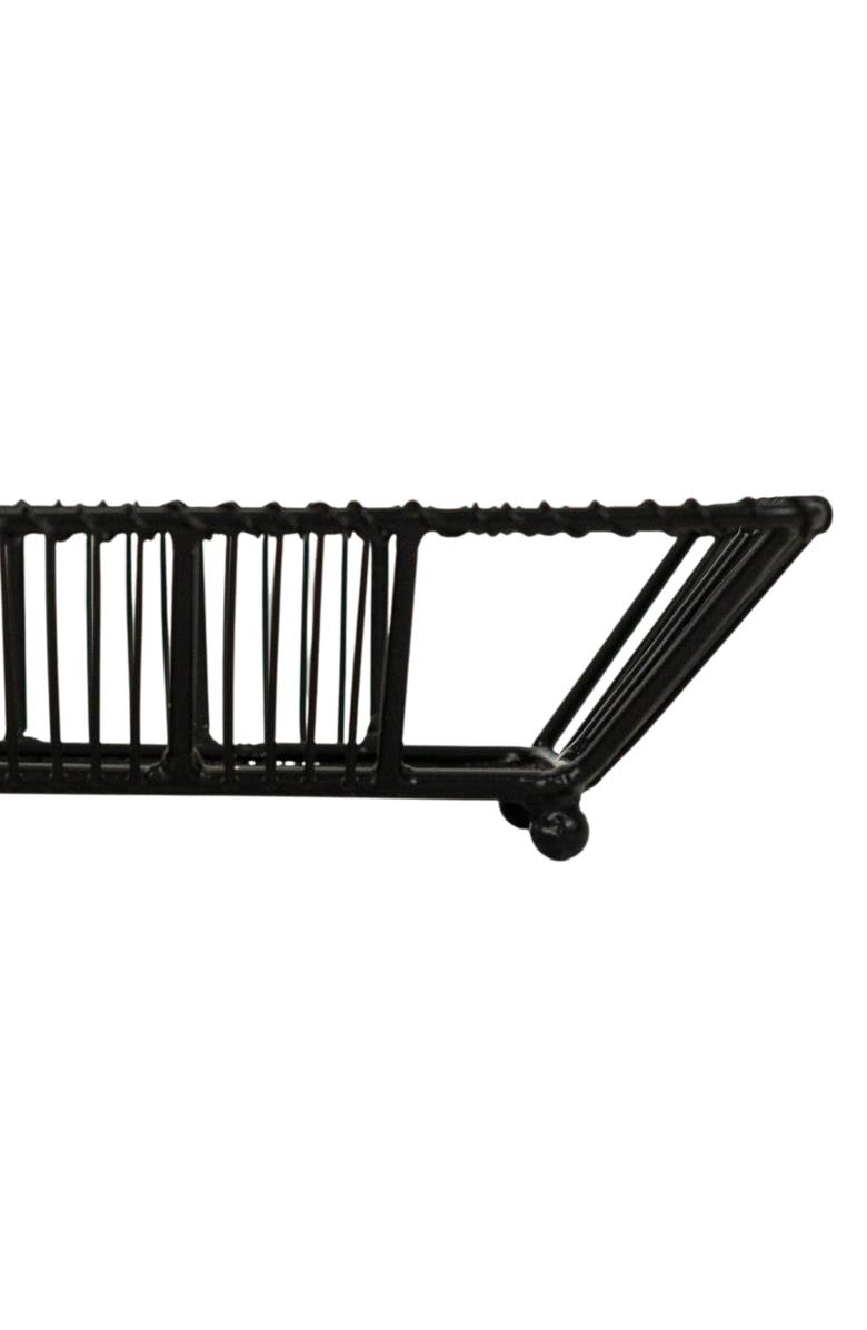 Foreside Home and Garden Wire Soap Dish Black Metal, Alternate, color, Black
