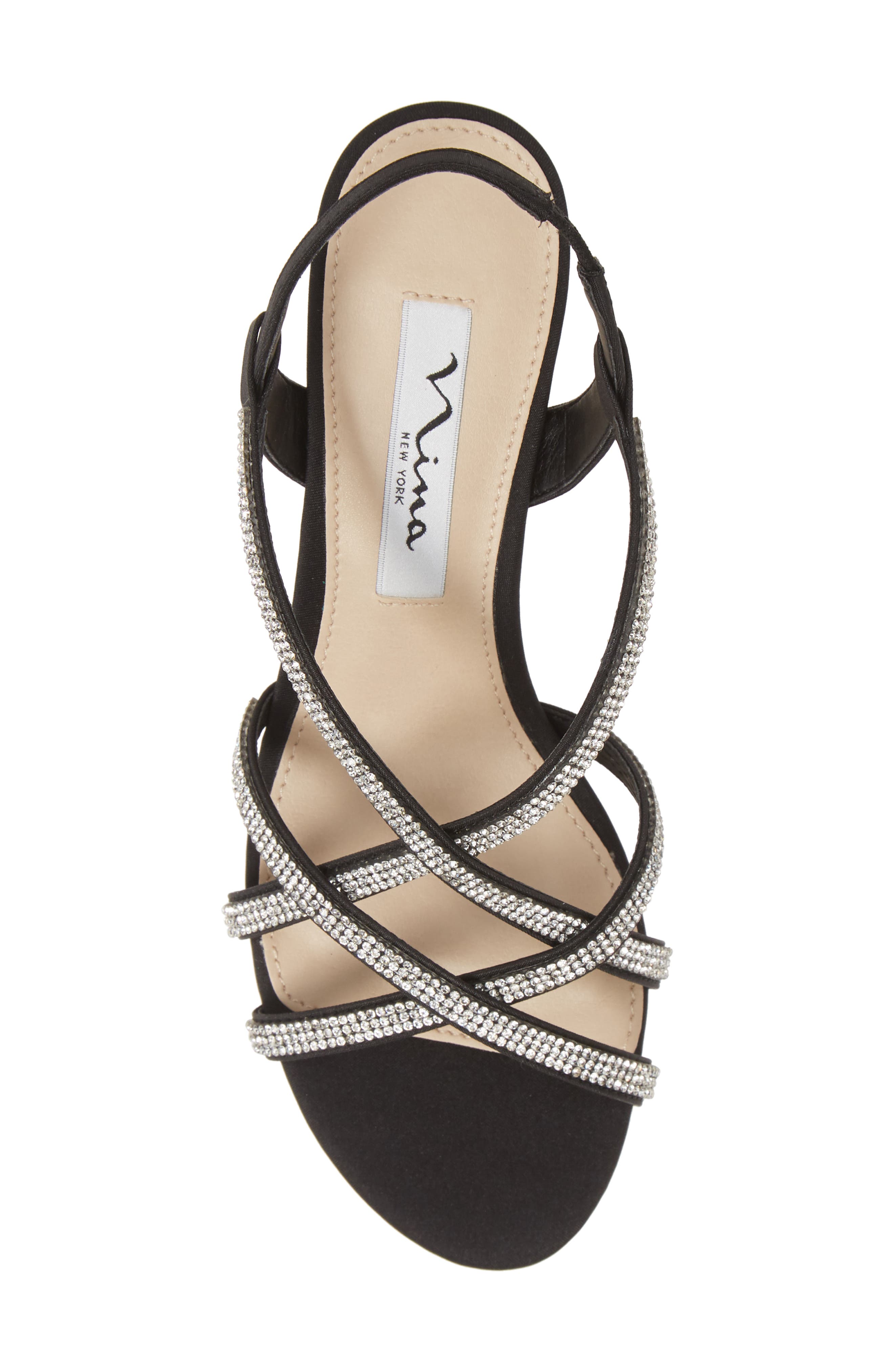 Nina Noni Crystal Embellished Slingback Sandal, Alternate, color, 