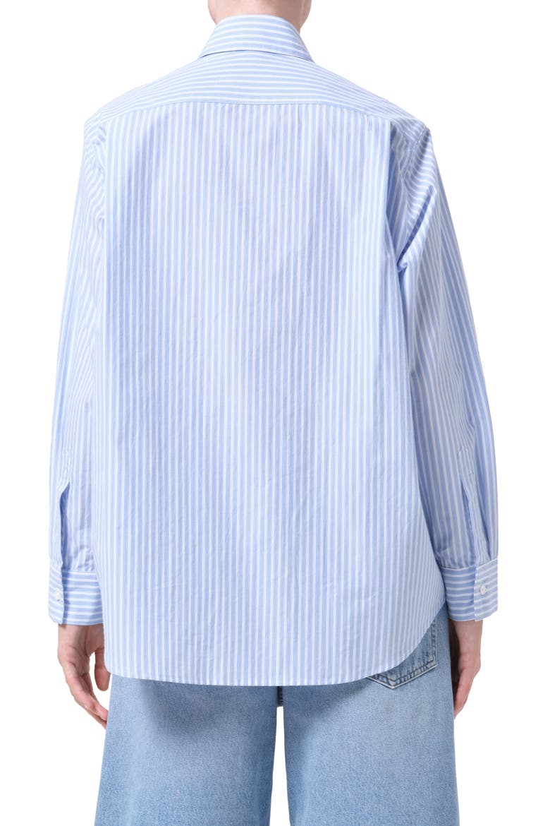 Aris Stripe Button-Up Shirt, Alternate, color, BANKS STRIPE BLUE