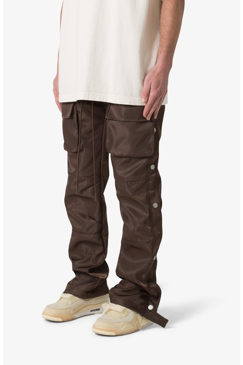 Snap Front Cargo Pants, Alternate, color, BROWN