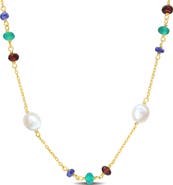 DELMAR Sapphire & Garnet Necklace