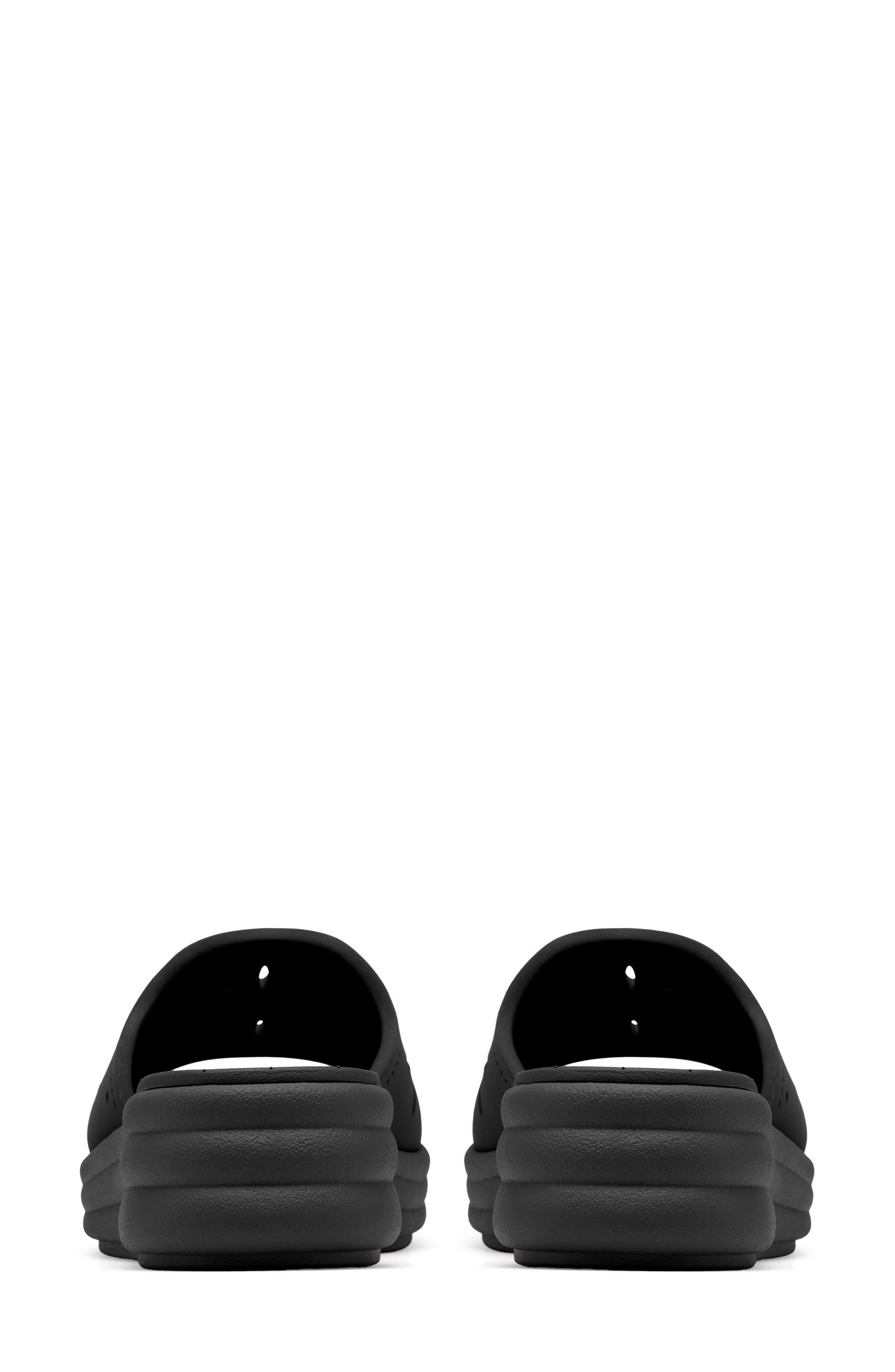 Clarks<sup>®</sup> Drift Floral Wedge Slide Sandal, Alternate, color, Navy