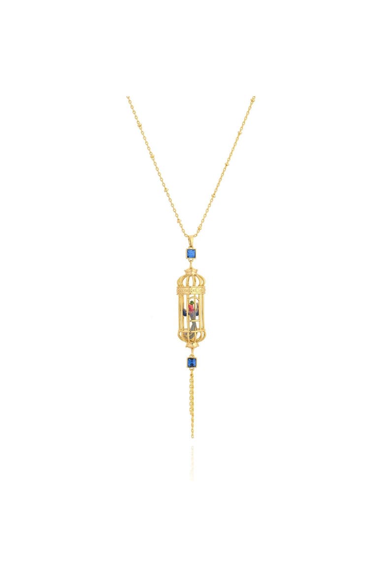Bird Cage Drop Pendant - Small, Alternate, color, Bird Cage