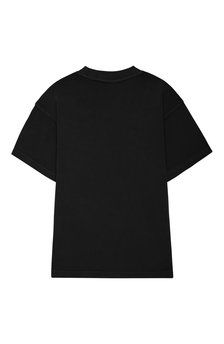 Dalix Mens Lil Alien Heavyweight Pigment Dye Tee, Alternate, color, Black