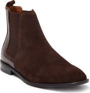 Donald Pliner Calf Suede Chelsea Boot