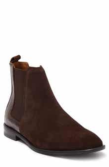 Donald Pliner Calf Suede Chelsea Boot