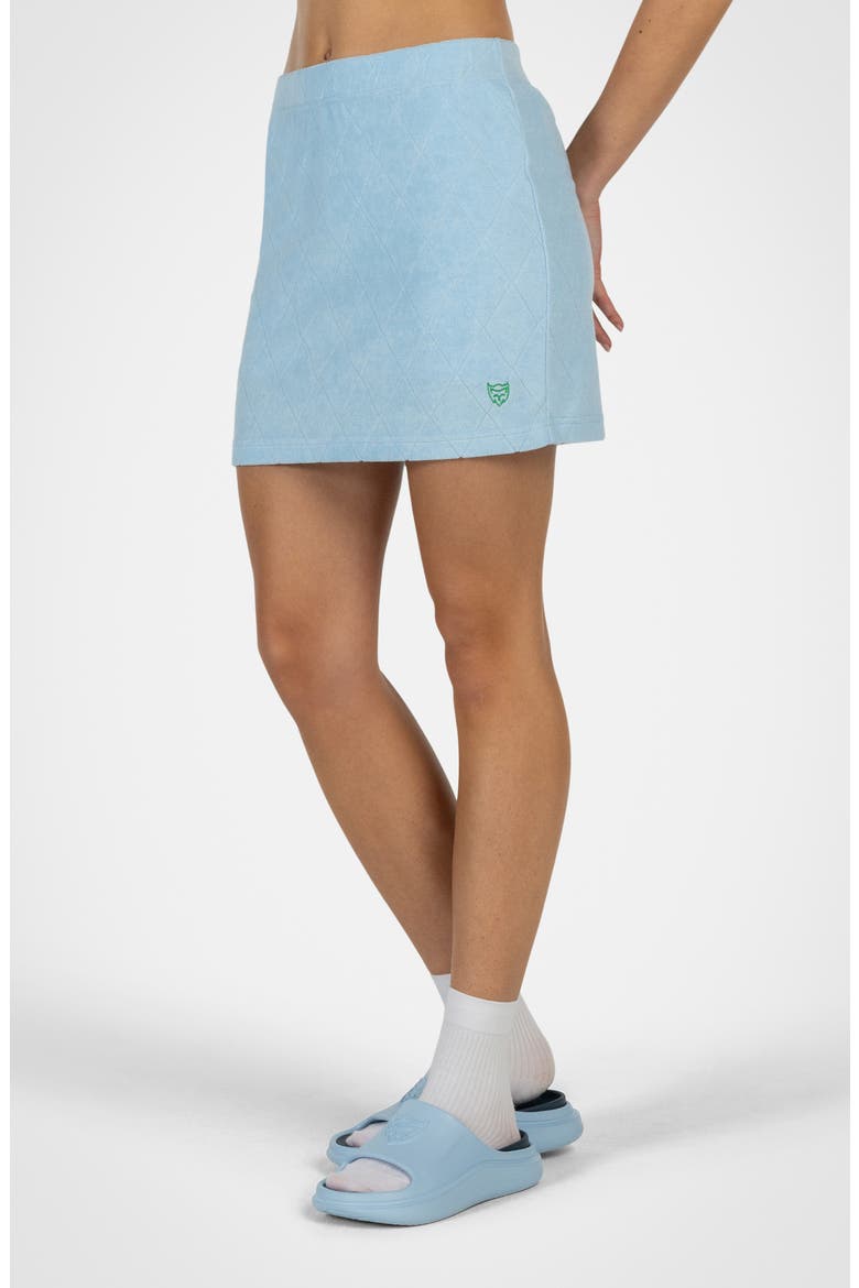 Apres-Golf Terry Miniskirt, Alternate, color, BRIGHT LIGHT BLUE