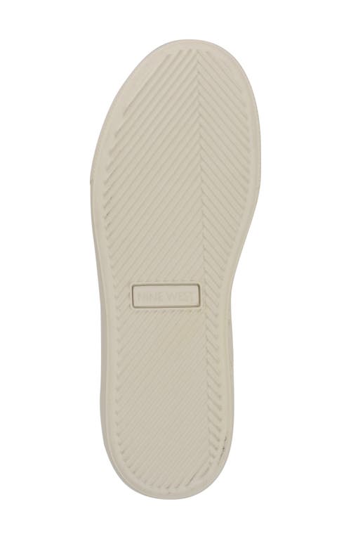 Nine West Gatsby Platform Sneaker In Chic Cream