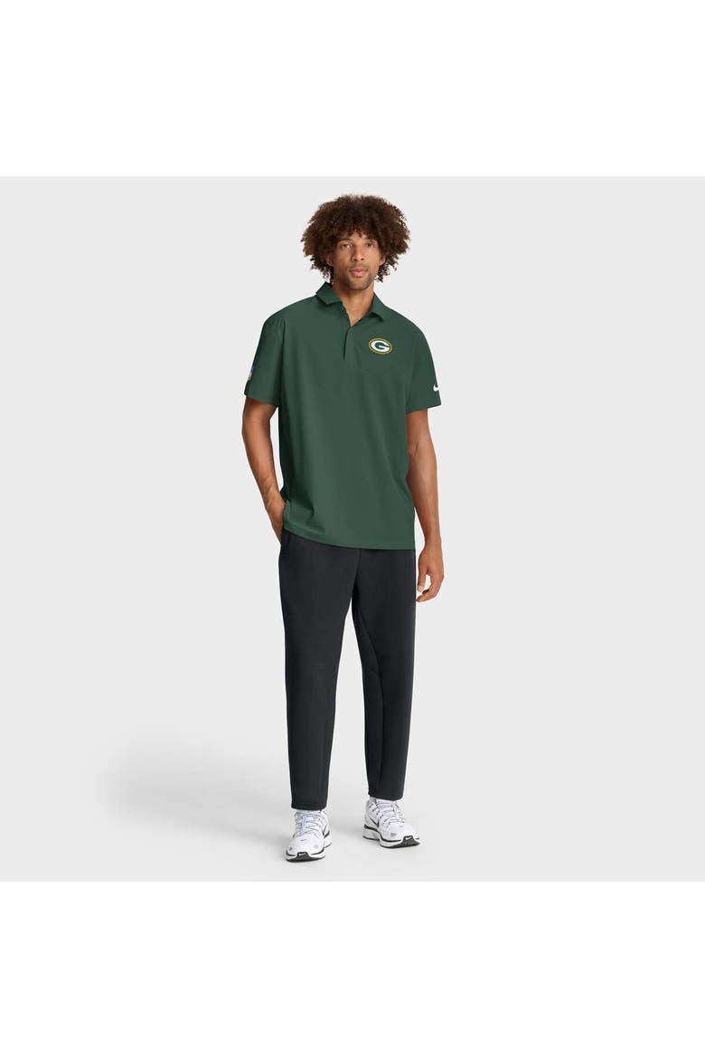Men's Nike Green Green Bay Packers Sideline City Pride Woven Performance Polo, Alternate, color, Green