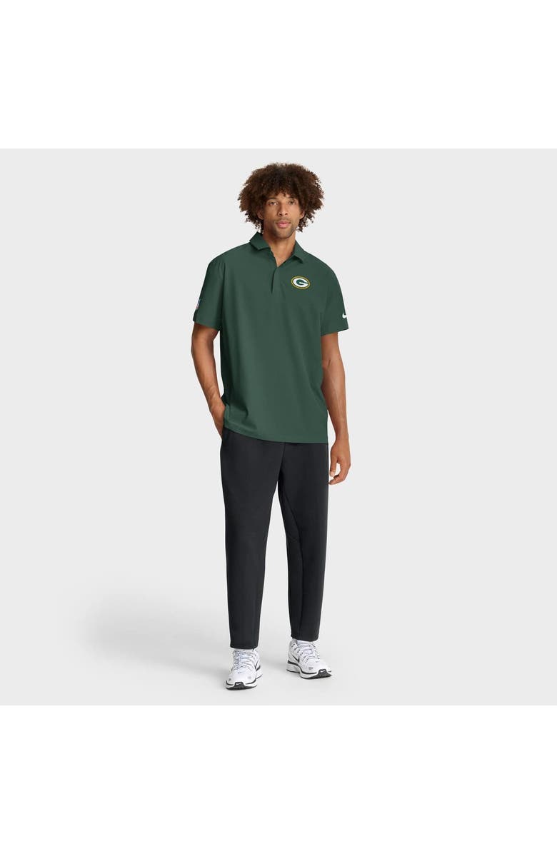 Nike Men's Nike Green Green Bay Packers Sideline City Pride Woven Performance Polo, Alternate, color, Green