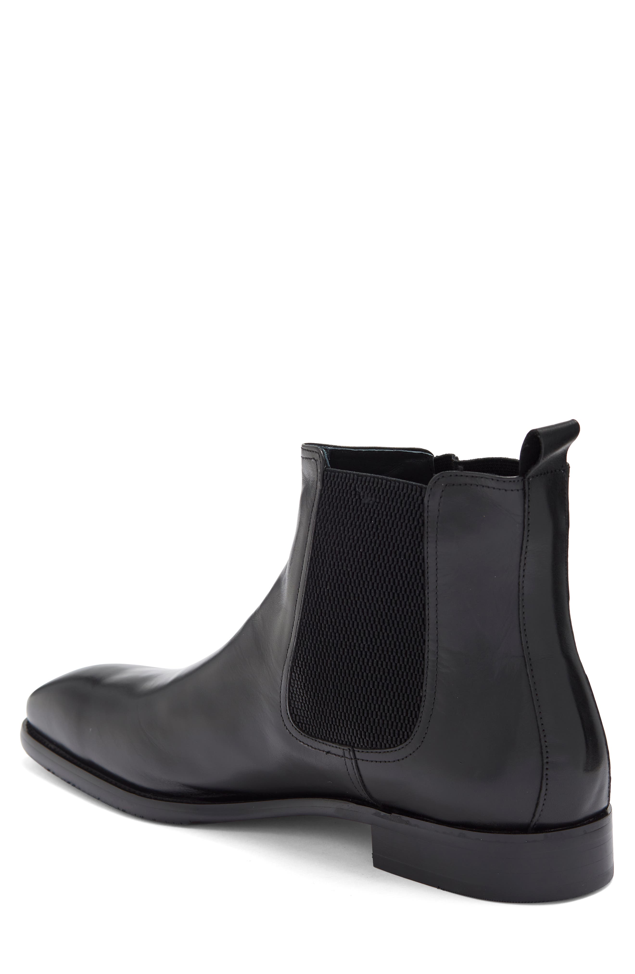 Maison Forte Perseus Plain Toe Chelsea Boot, Alternate, color, Black
