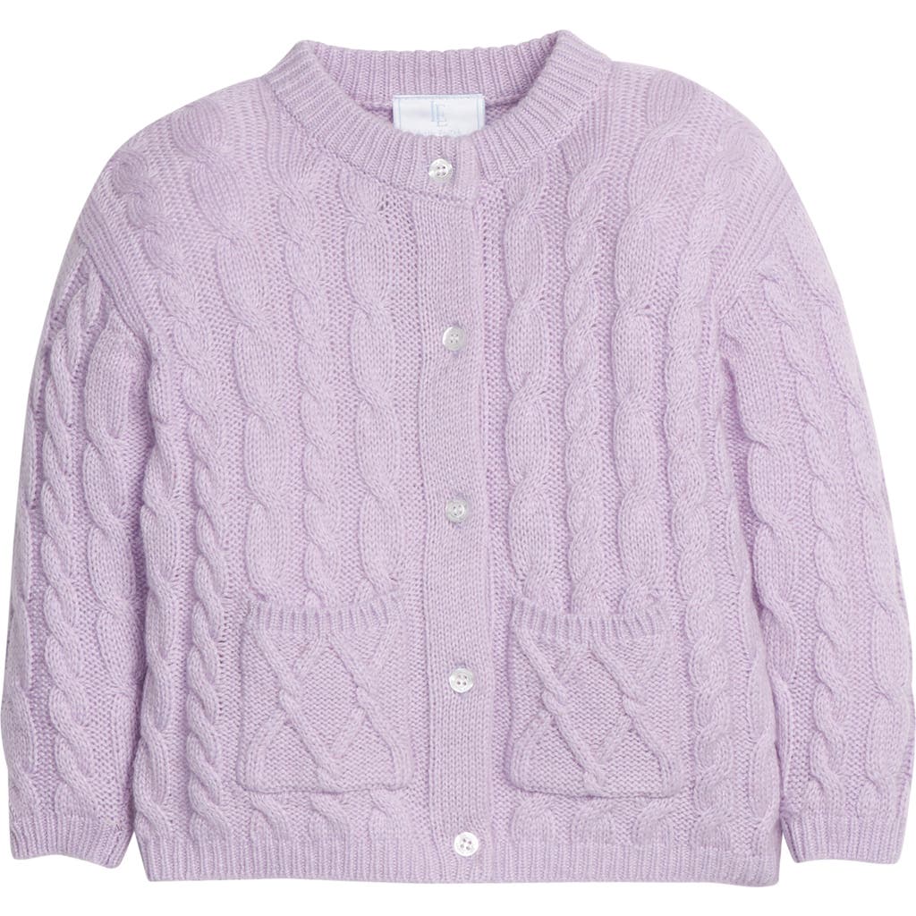 Little English Kids' Classic Cashmere Blend Cardigan In Purple