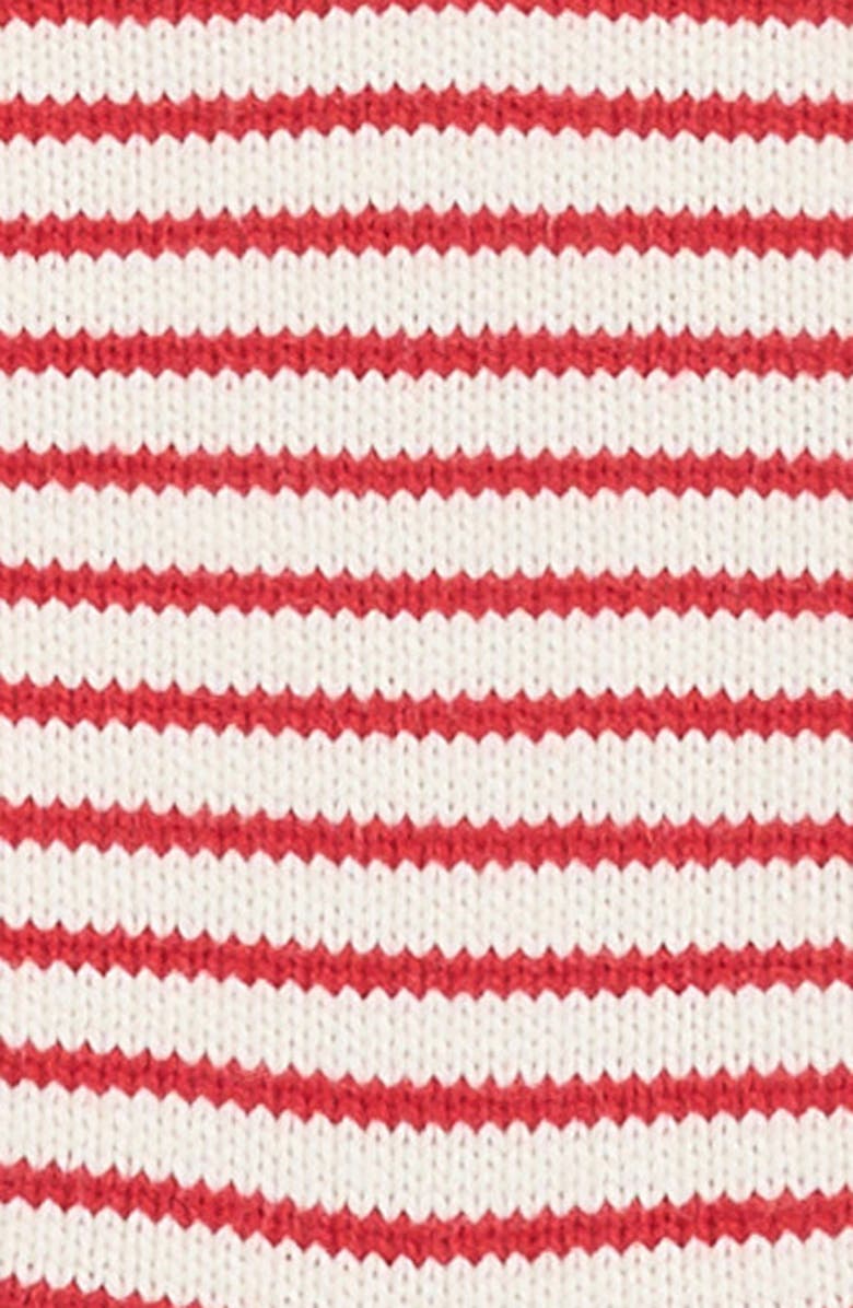 SAMMY + NAT Valentine Heart Appliqué Cotton Blend Hooded Sweater Romper, Alternate, color,