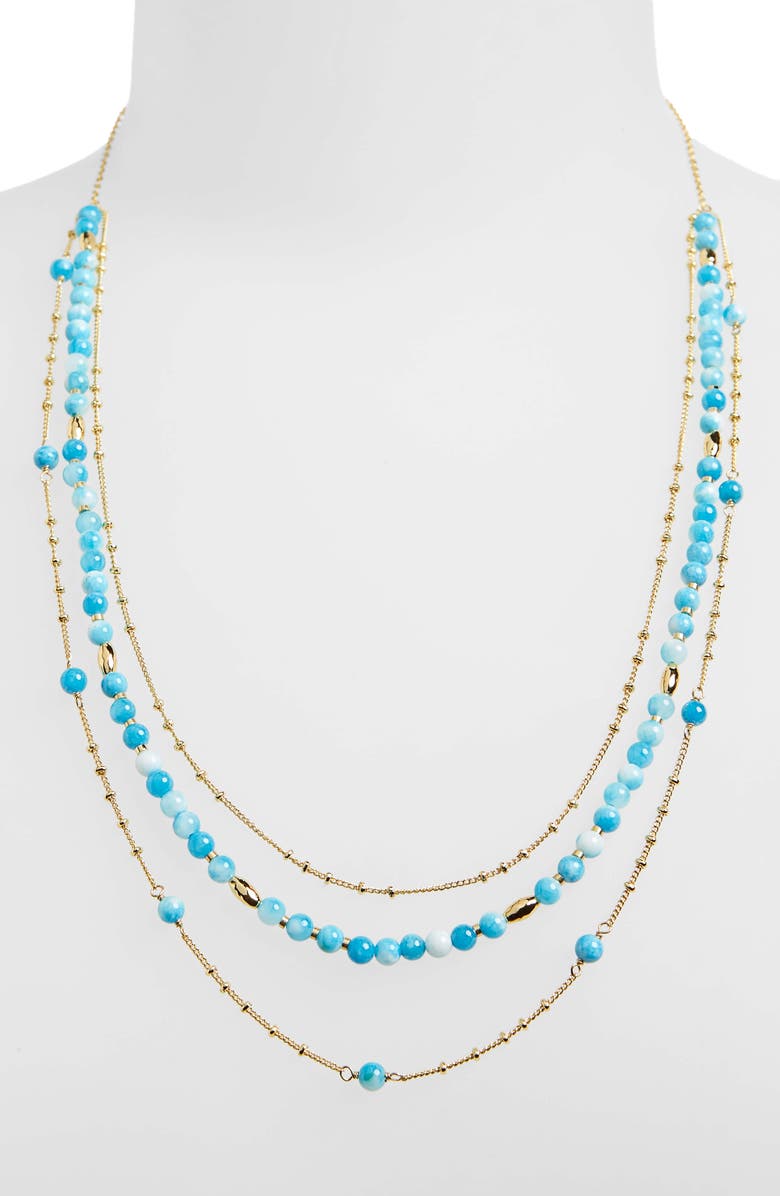 gorjana Adjustable Layered Necklace, Alternate, color, 