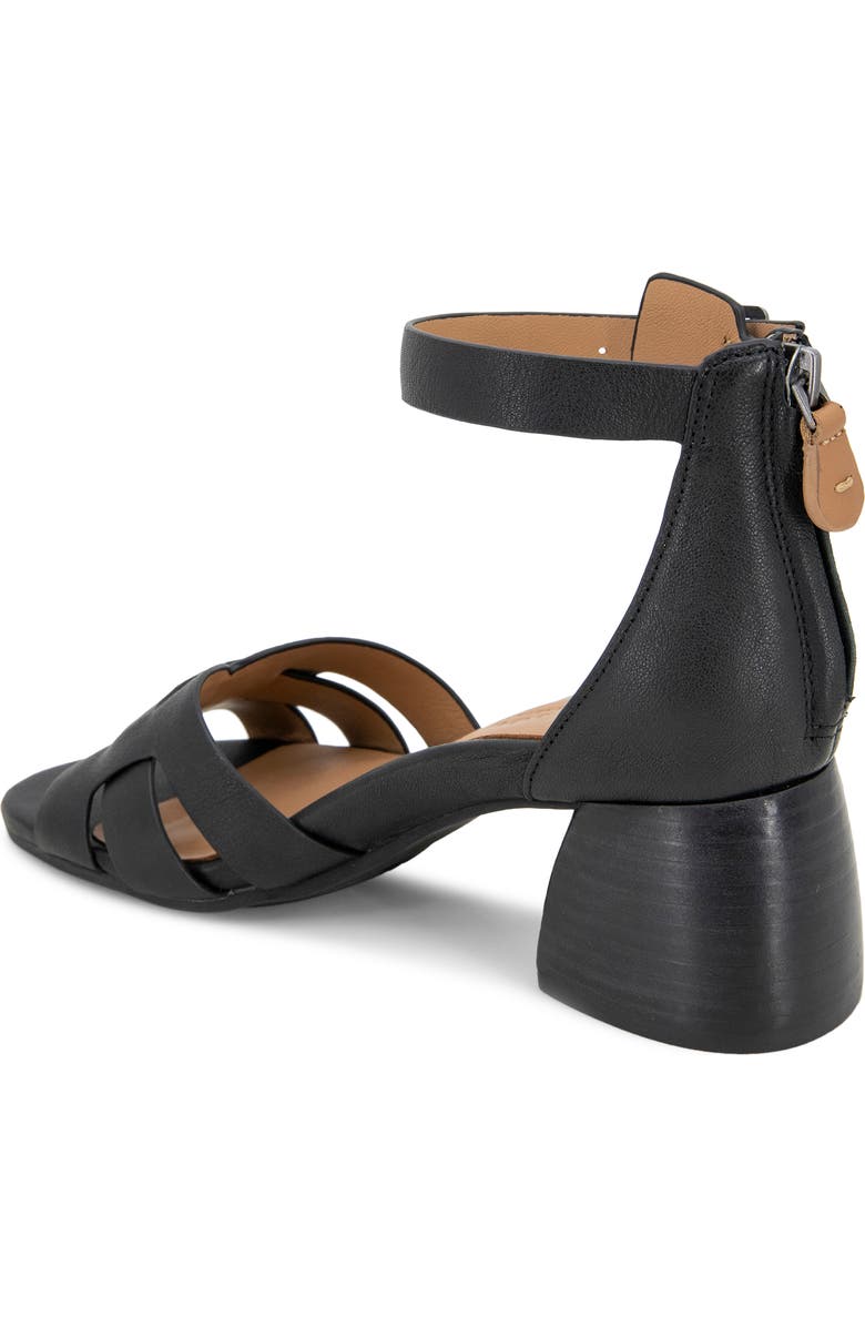 Gentle Souls Myla Ankle Strap Sandal, Alternate, color, Black Leather