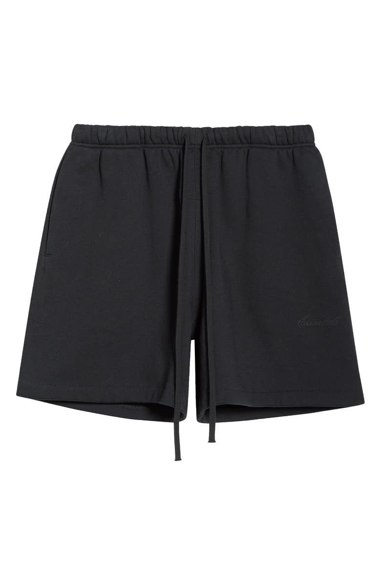 Fear of God Essentials Classic Fit Shorts, Alternate, color, Vintage Black