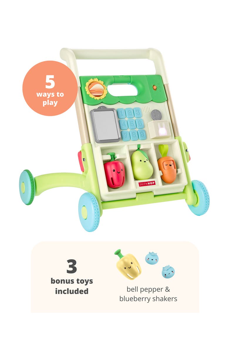Farm Stand Walker & Toys Set, Alternate, color, GREEN MULTI