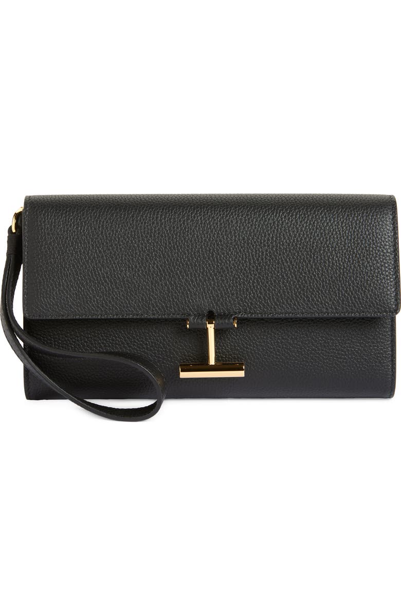 TOM FORD Tara Leather Wristlet, Main, color,