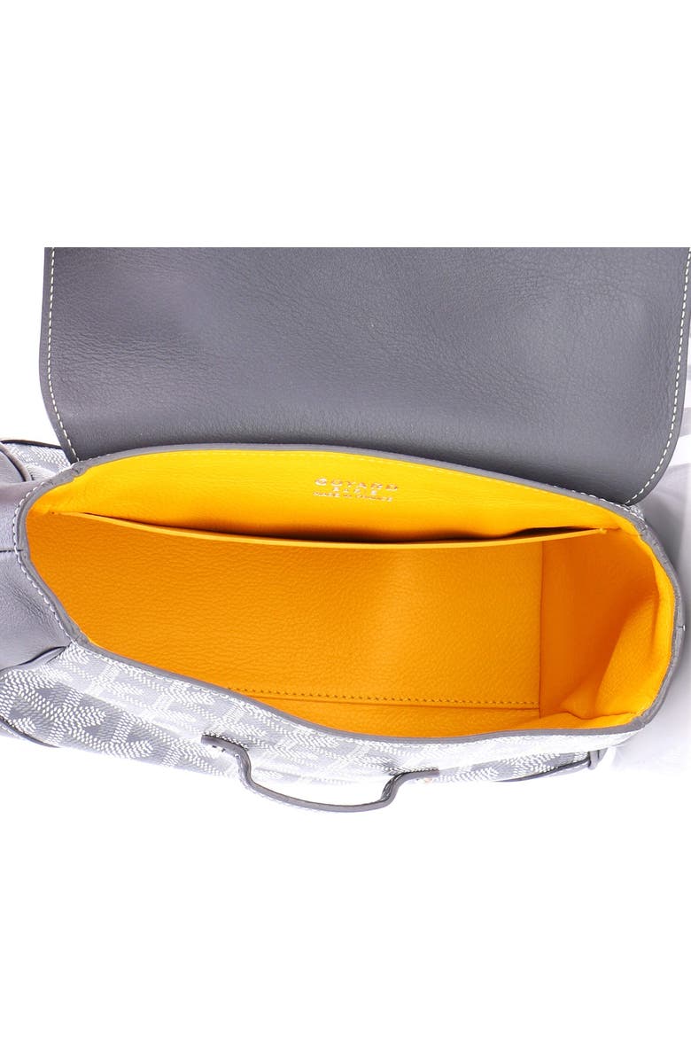 Pre-Owned Goyard Saigon Top Handle Bag Coated Canvas with Leather Mini, Alternate, color, Gray