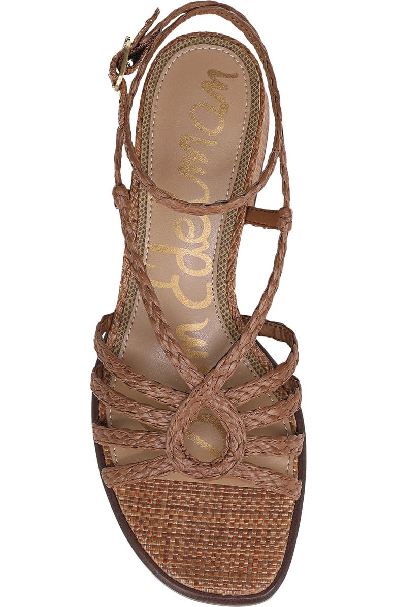 Sam Edelman Fletcher Ankle Strap Sandal, Alternate, color, Rich Cognac