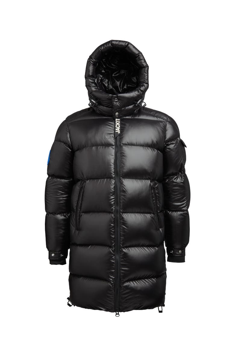Ez Slick Hooded Coat, Alternate, color, Black/Black
