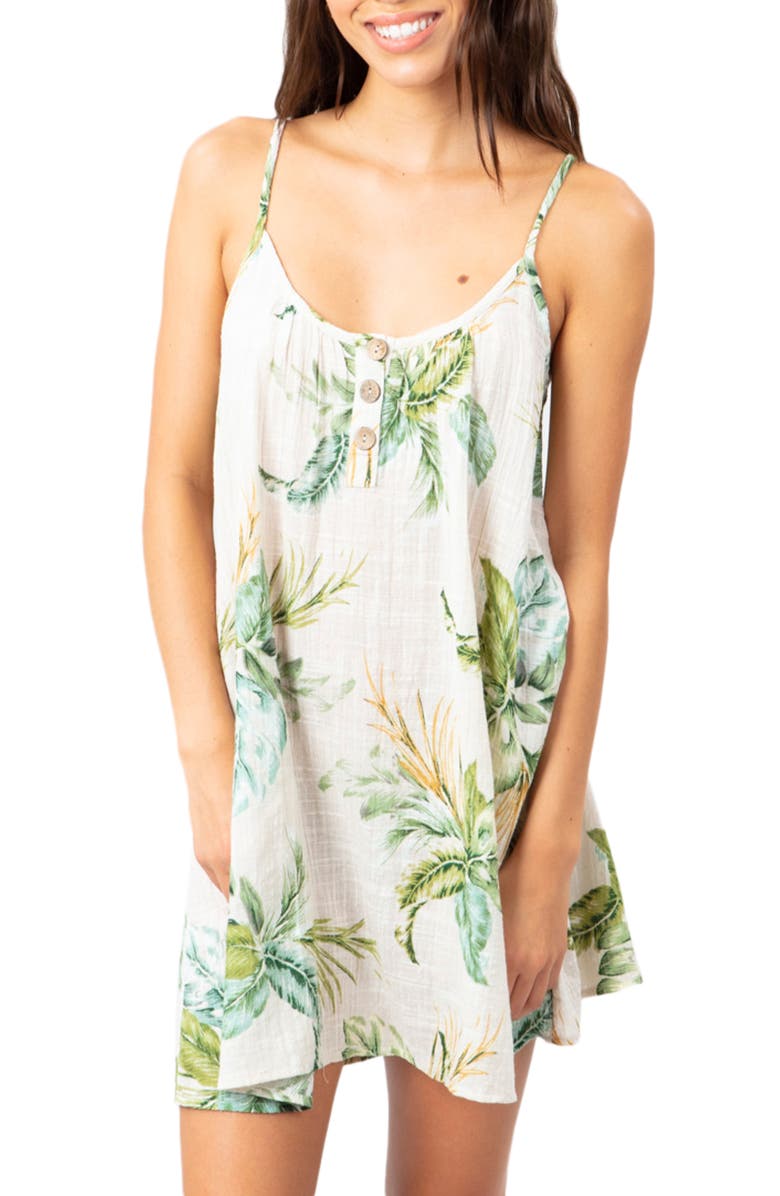Rip Curl Palmetto Cotton Cover-Up Dress, Main, color, 