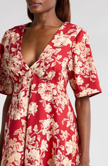Zelma Floral Short Sleeve Minidress
