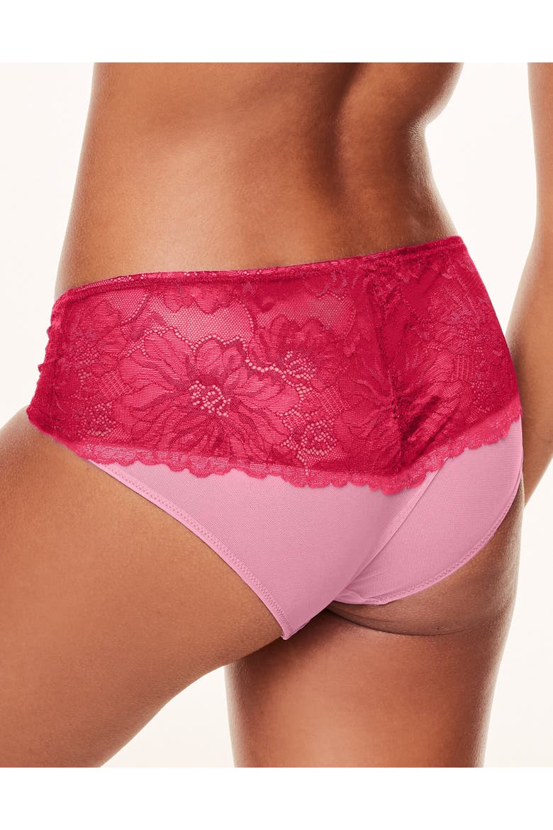 Cyla Hipster Panties, Alternate, color, Medium pink