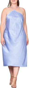 Standards & Practices Satin Midi Dress