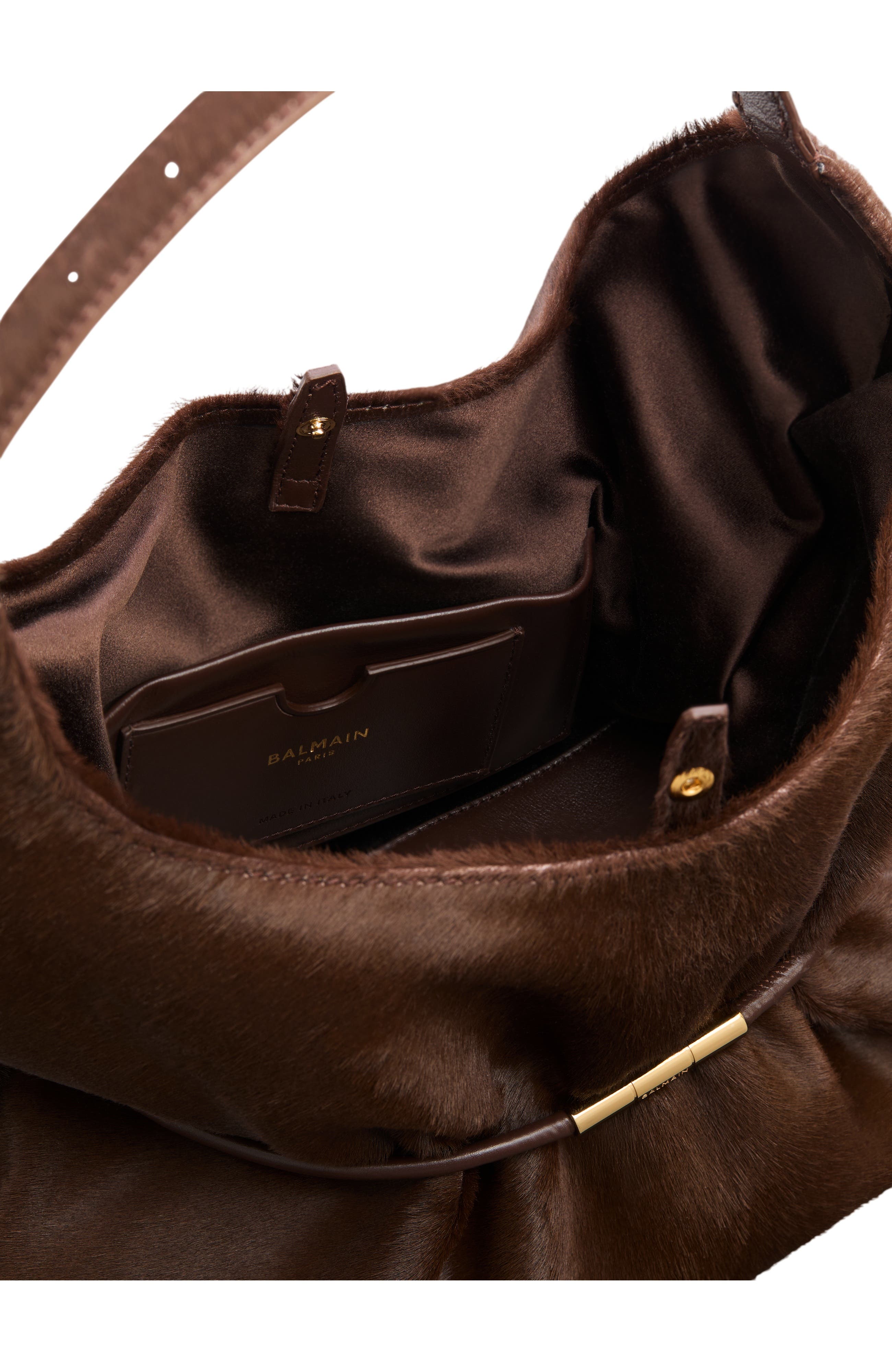 Sphynx Medium Bag in Pony-Effect Leather, Alternate, color, dark brown