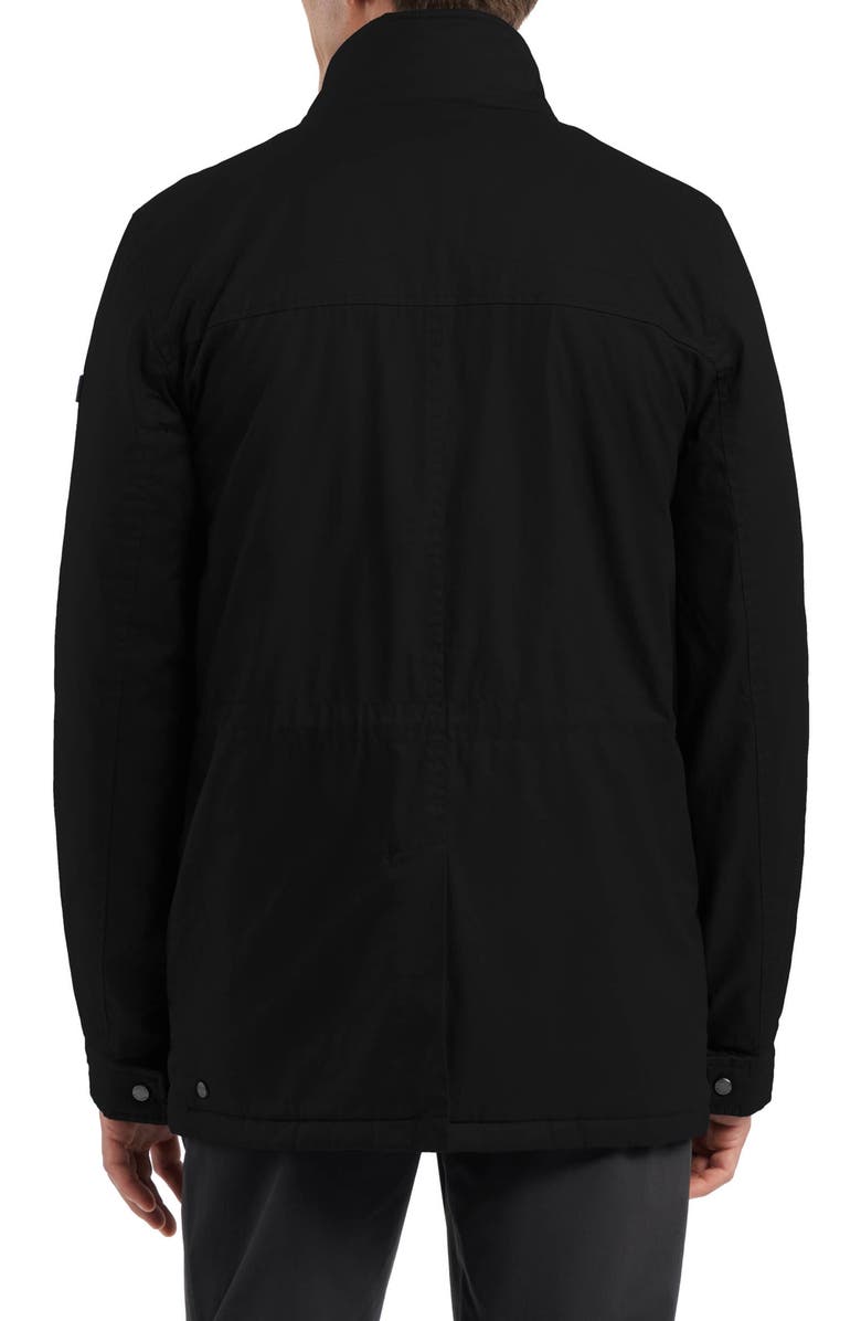 Hunter Robert Waxed Twill Utility Jacket, Alternate, color, Black