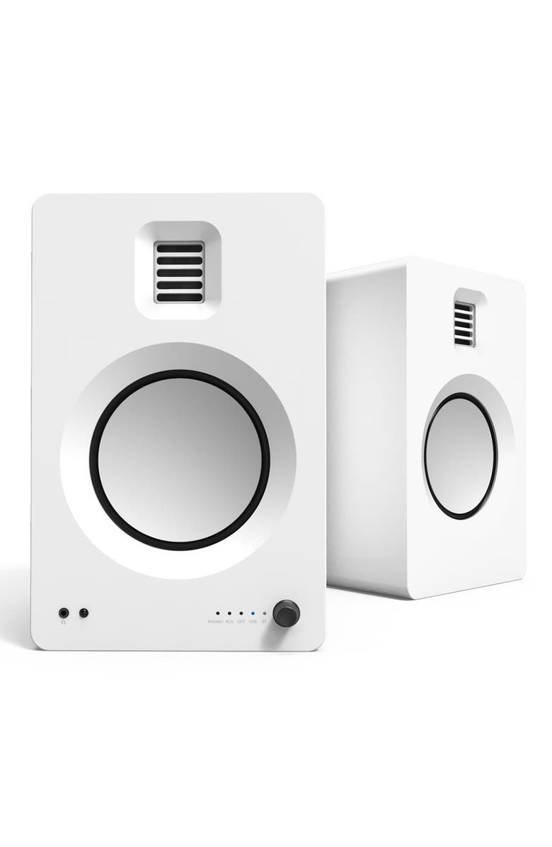 Kanto TUK Premium Powered Bookshelf Speakers with Bluetooth - Pair, Main, color, White