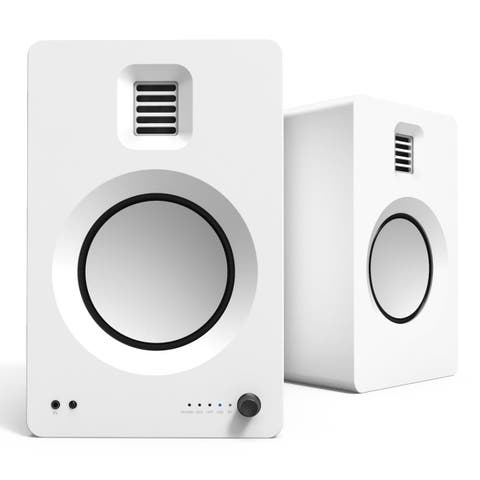 TUK Premium Powered Bookshelf Speakers with Bluetooth - Pair
