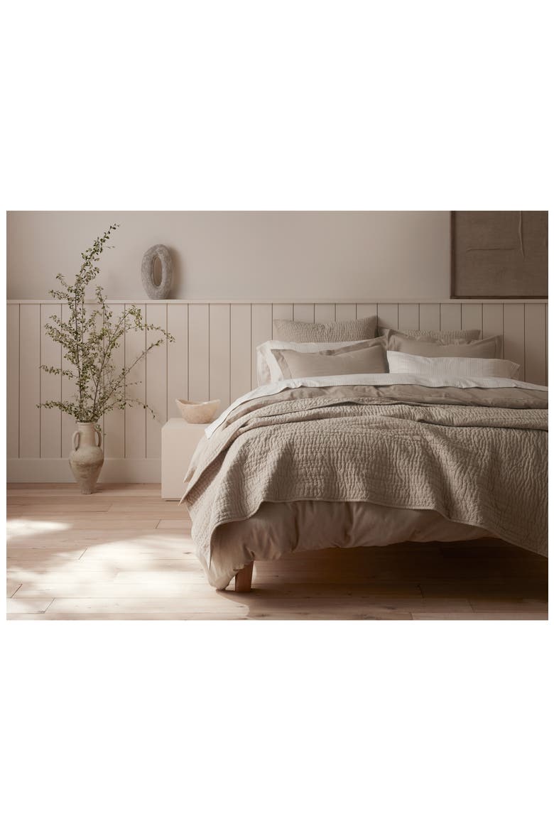 Organic Cotton Chambray Quilt, Alternate, color, HAZEL CHAMBRAY