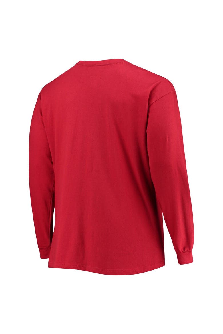 Men's Champion Crimson Alabama Crimson Tide Big & Tall 2-Hit Long Sleeve T-Shirt, Alternate, color, Crimson