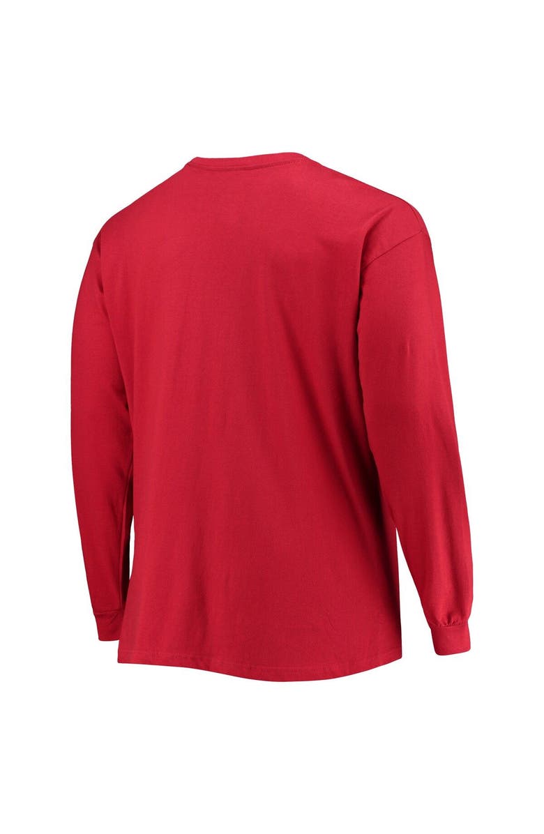Champion Men's Champion Crimson Alabama Crimson Tide Big & Tall 2-Hit Long Sleeve T-Shirt, Alternate, color, 