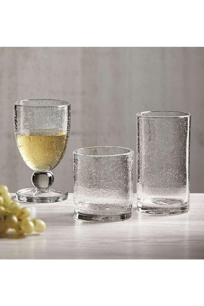 Bubble Glass Goblet Clear Drinkware Perfect for Everyday Use, Alternate, color, Clear