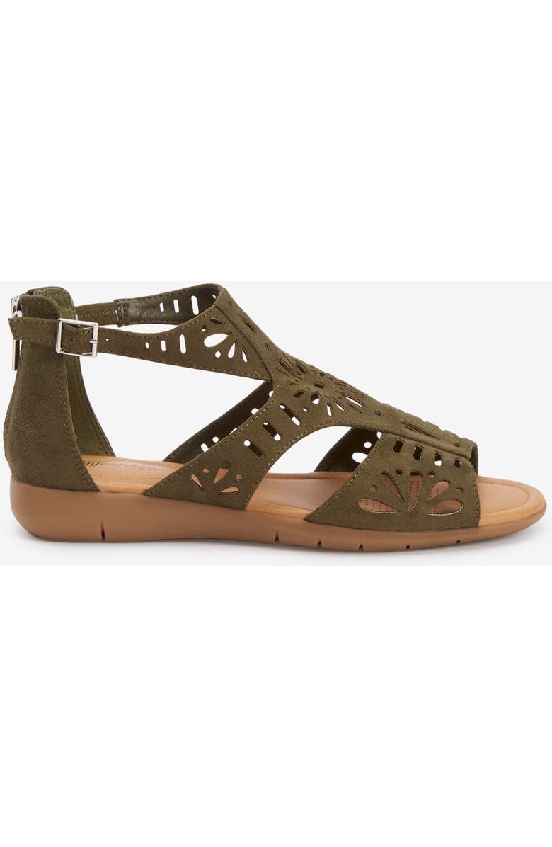 Comfortview The Milana Sandal, Alternate, color, Dark Olive