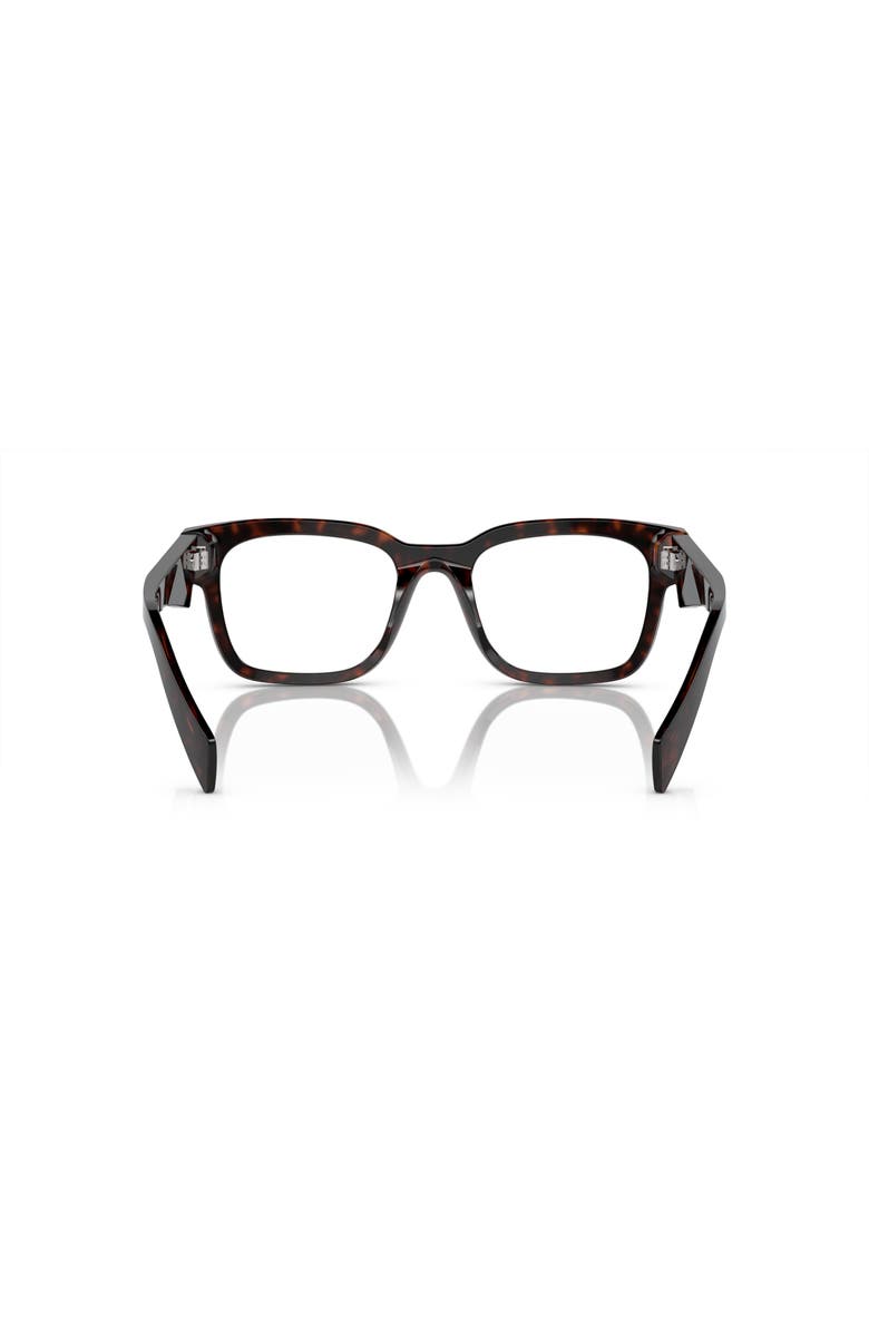 Prada 53mm Rectangle optical glasses, Alternate, color, Red