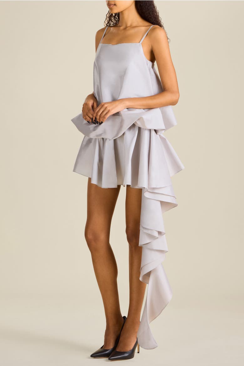 Todd Adjustable Strap Bubble Camisole Top, Alternate, color, Silver