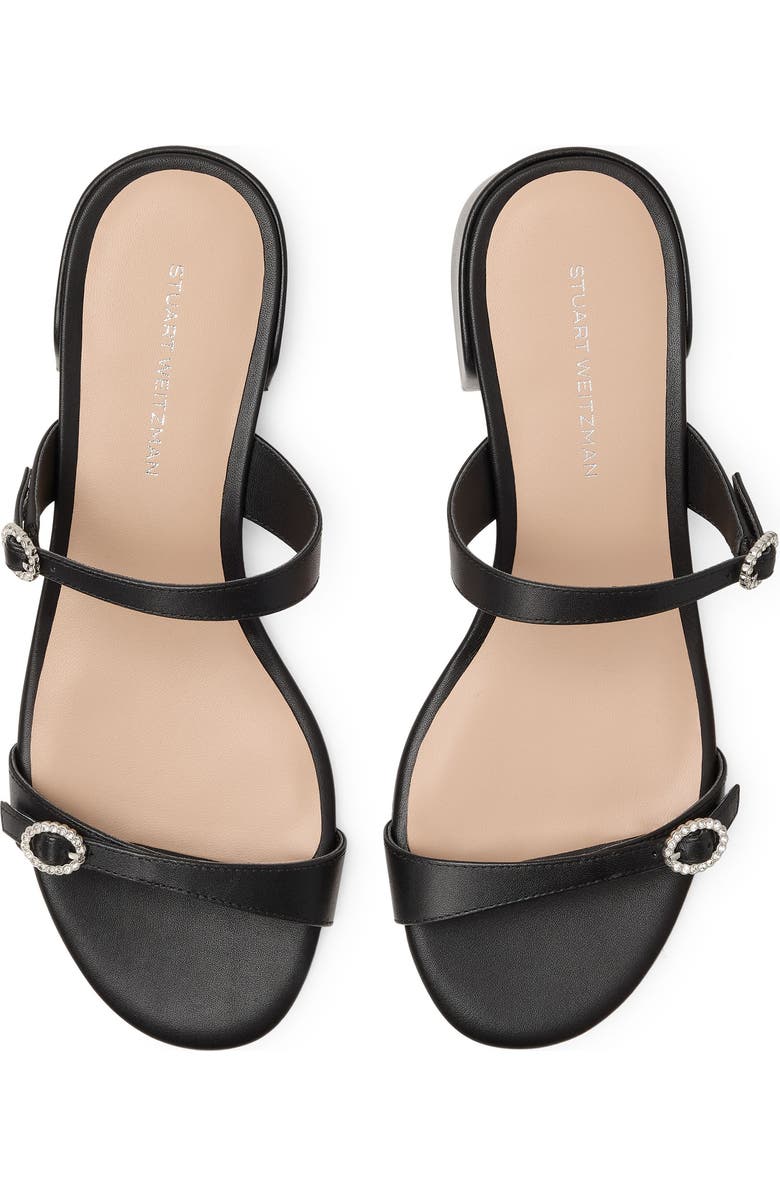 Stuart Weitzman <p>Ginger Crystal Slide Sandal (Women)</p>, Alternate, color, Black