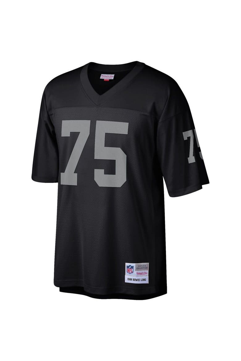 Men's Mitchell & Ness Howie Long Black Las Vegas Raiders Legacy Replica Jersey, Alternate, color, Black