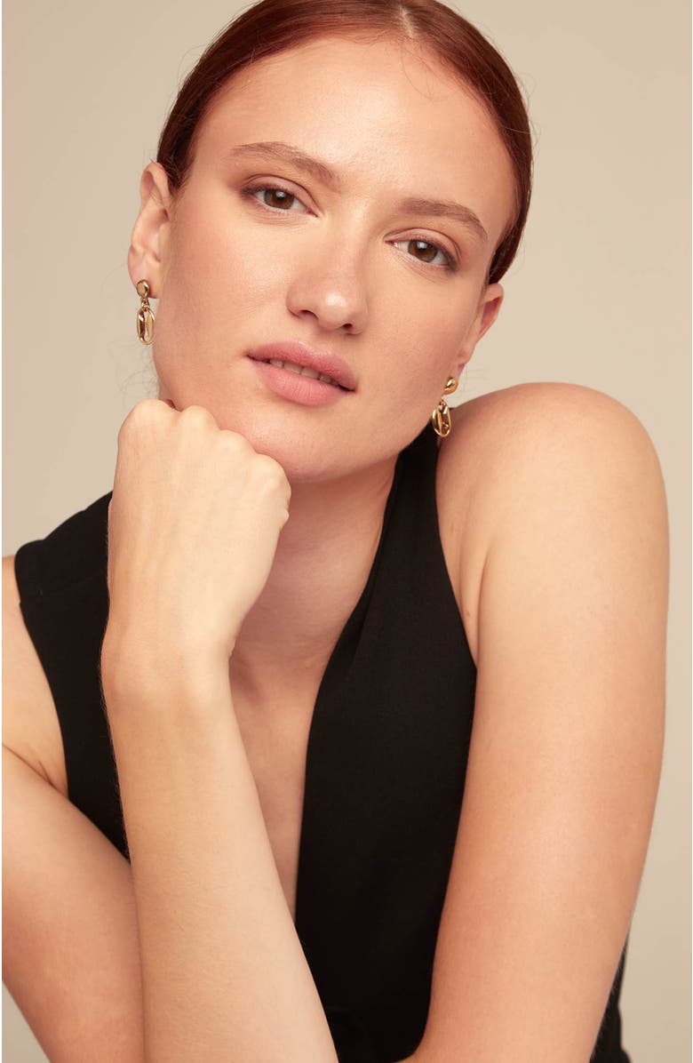 UNODE50 Drop Earrings, Alternate, color, Gold