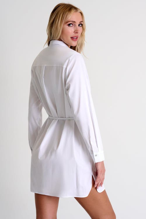 Shan Poplin Shirt Tunic In White