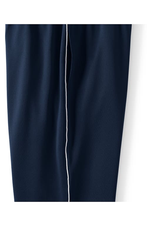 Lands' End School Uniform Active Performance Track Pants In Black