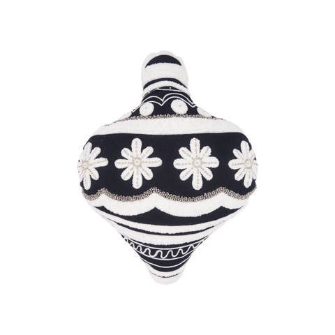 Ornament Shaped Throw Pillow