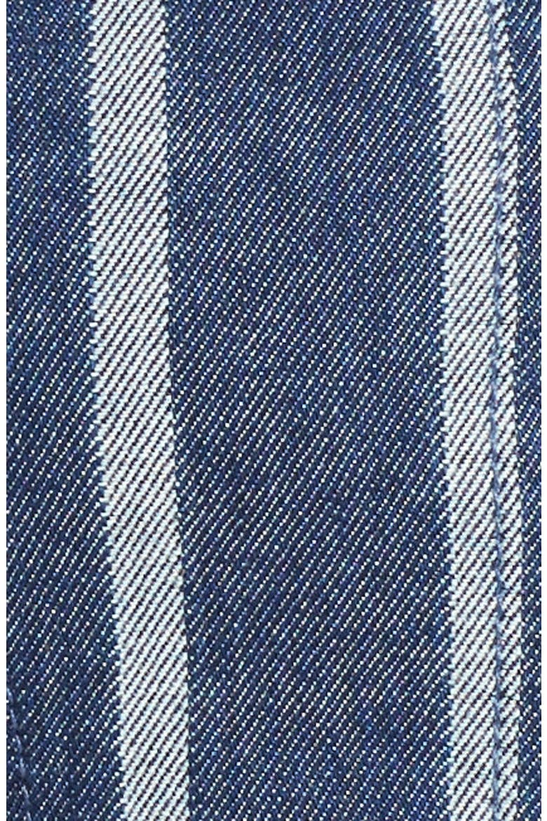 7 For All Mankind® Denim Culotte Jumpsuit, Alternate, color, LUXE LOUNGE SEASIDE STRIPE
