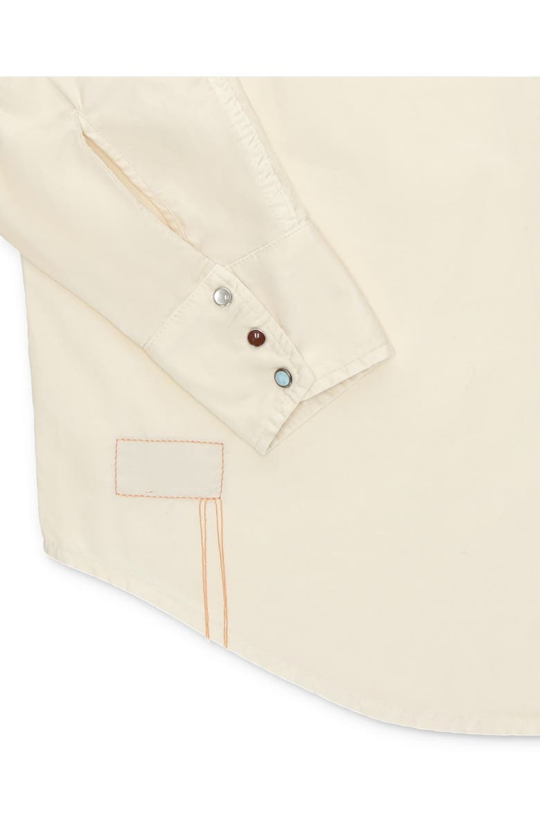 Fortela Kayace Texan Cotton Shirt, Alternate, color, Off White