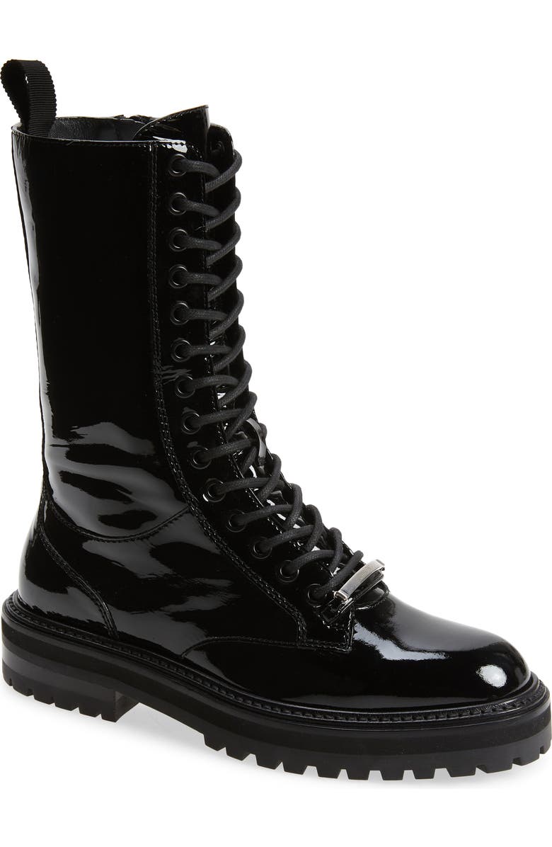 Jimmy Choo Cora Soft Patent Combat Boot, Main, color,