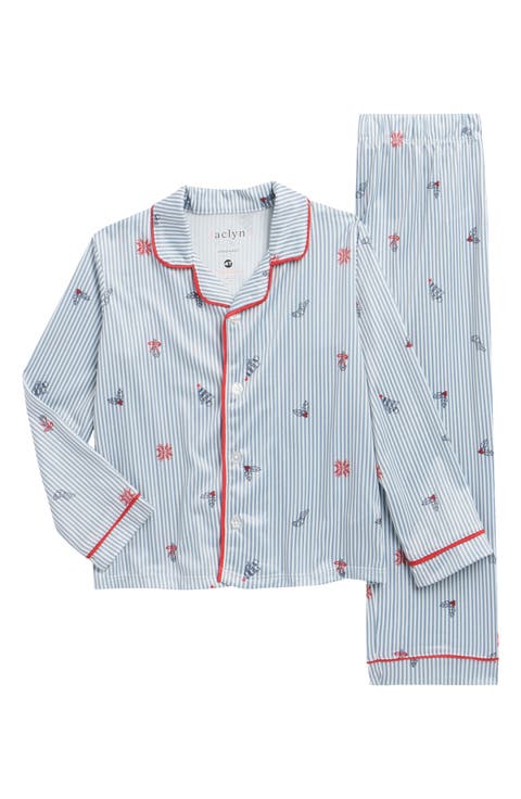 Little Kids' Holiday Stripe Matching Family Pajamas